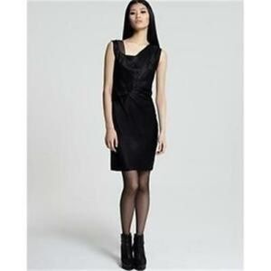 Helmut Lang black silk cocktail dress